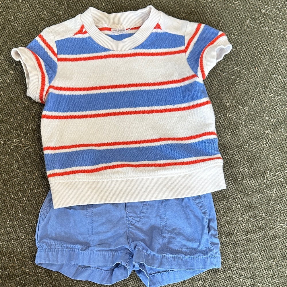 Carter's 4th of July shorts outfit